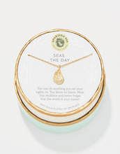 Load image into Gallery viewer, Spartina Sea La Vie Necklace Seas the Day/Oyster Gold
