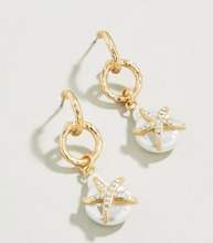 Load image into Gallery viewer, Spartina Starfish Groupie Earrings Pearl
