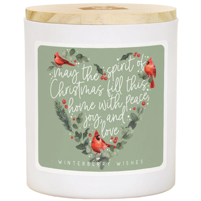 Spirit of Christmas Cardinal Candle