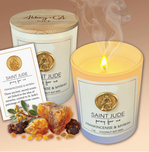 Load image into Gallery viewer, St Jude- Frankincense &amp; Myrrh Soy Candle
