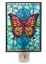 Load image into Gallery viewer, Stained Glass Butterfly Night Light
