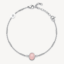 Load image into Gallery viewer, Stainless Steel Bracelet with Rose Quartz Central by Brosway
