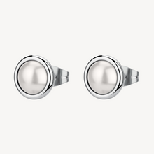 Load image into Gallery viewer, Stainless Steel Earrings with Shell Pearl by Brosway
