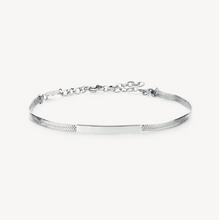 Load image into Gallery viewer, Stainless Steel Flat Snake Chain Bracelet

