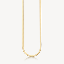 Load image into Gallery viewer, Stainless Steel Gold Flat Snake Chain Necklace by Brosway
