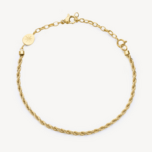 Load image into Gallery viewer, Stainless Steel Gold Rope Twist Bracelet by Brosway
