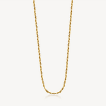 Load image into Gallery viewer, Stainless Steel Gold Rope Twist Necklace by Brosway
