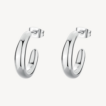 Load image into Gallery viewer, Stainless Steel Hoop Earrings by Brosway

