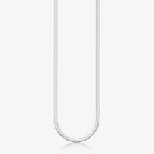 Load image into Gallery viewer, Stainless Steel Long Flat Snake Chain Necklace by Brosway
