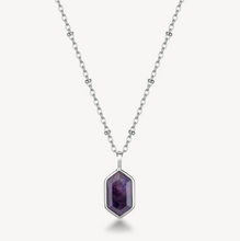 Load image into Gallery viewer, Stainless Steel Necklace with Amethyst by Brosway
