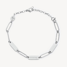 Load image into Gallery viewer, Stainless Steel Silver Long Chain Link Bracelet by Brosway
