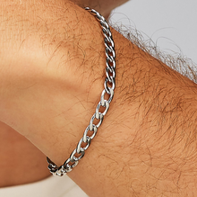 Load image into Gallery viewer, Men&#39;s Stainless Steel Curb Chain Bracelet by Brosway
