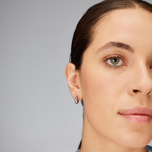 Load image into Gallery viewer, Stainless Steel Huggie Hoop Earrings by Brosway
