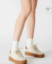 Load image into Gallery viewer, Steve Madden Dodge Sneakers Bone with Leopard Heel
