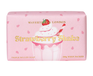 Strawberry Shake Scented Organic Shea Butter Bar Soap