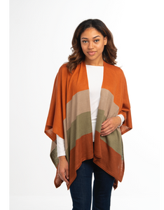 Color Block Cardi Wrap