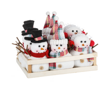 Load image into Gallery viewer, Stuffed Snowmen Ornaments
