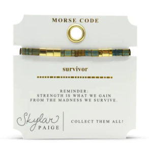 Survivor Tila Morse Code Bracelet