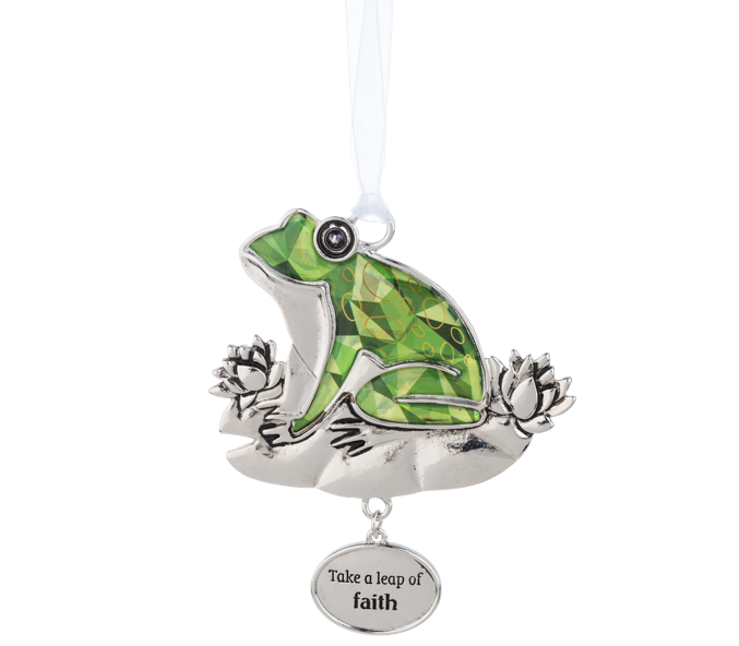 Take a Leap of Faith Frog Ornament