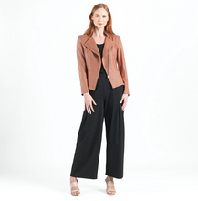 Load image into Gallery viewer, Clara Sunwoo Tan Classic Liquid Leather Jacket
