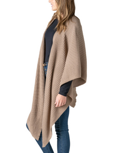 Heritage Sweater Wrap - Taupe