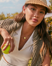 Load image into Gallery viewer, Kendra Scott Tennis Necklace in Chartreuse Magnesite Gold or Silver
