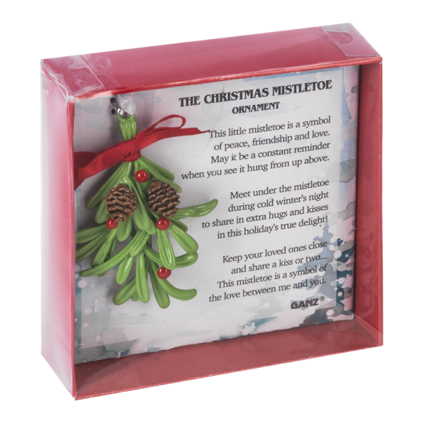 MERRY MISTLETOE ORNAMENT- BOXED