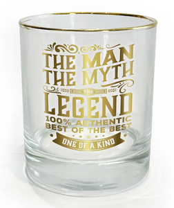 The Man 8oz Rocks Glass