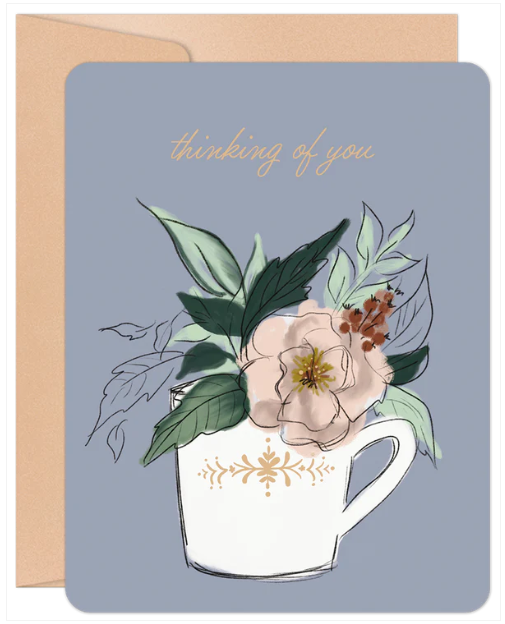 Thinking of You Teacup Card
