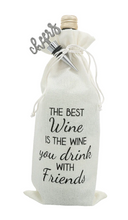 Load image into Gallery viewer, Toast for the Host Wine Gift Bag and Bottle Topper Set
