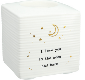 I Love You to the Moon and Back Tea Light Holder