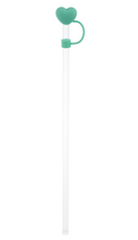 Load image into Gallery viewer, Tumbler Straw with Heart Topper
