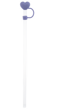 Load image into Gallery viewer, Tumbler Straw with Heart Topper
