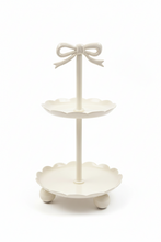Load image into Gallery viewer, Two Tier Stand with Bow - Jewelry Stand
