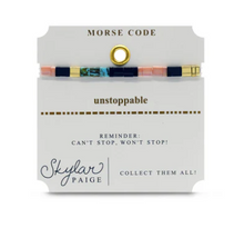 Load image into Gallery viewer, Unstoppable Tila Morse Code Bracelet
