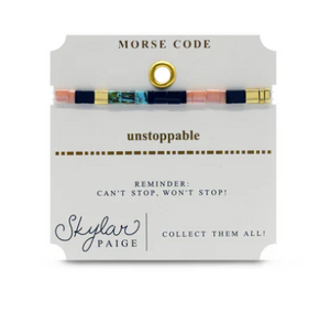 Unstoppable Tila Morse Code Bracelet