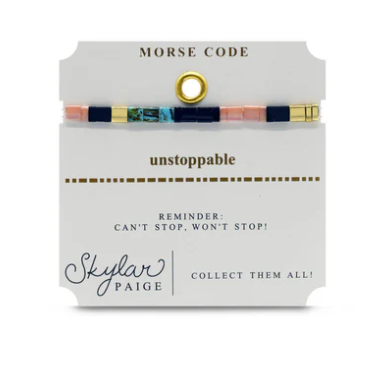 Unstoppable Tila Morse Code Bracelet