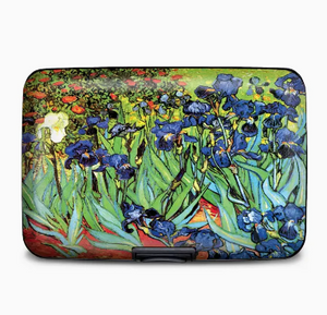 Van Gogh Irises Armored Wallet RFID Protection