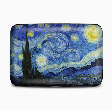 Van Gogh Starry Night Armored Wallet RFID Protection