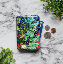 Load image into Gallery viewer, Van Gogh Irises Armored Wallet RFID Protection
