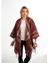 Load image into Gallery viewer, Vineyard Hooded Wrap / Shawl
