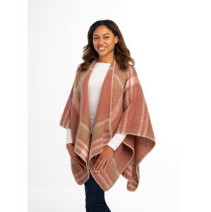 Whipstitch Wrap in Dusty Rose or Putty