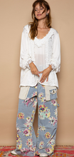 Load image into Gallery viewer, White/Ivory Floral Lace Woven Top - Long Sleeve
