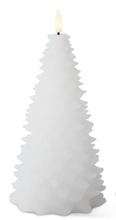 Load image into Gallery viewer, White Wax Christmas Tree Led Candles with Timers--2 sizes
