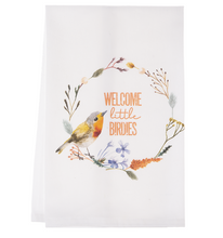 Load image into Gallery viewer, Wildflower Bird Tea Towel
