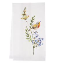 Load image into Gallery viewer, Wildflower Bird Tea Towel
