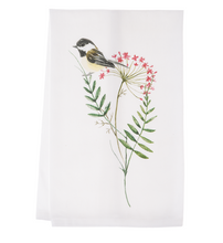Load image into Gallery viewer, Wildflower Bird Tea Towel
