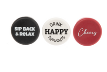 Load image into Gallery viewer, Funny Wine Cap/ Plugs - set of 3
