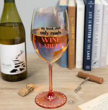 Load image into Gallery viewer, Wine Labels-Gift Boxed 18 oz Crystal Wine Glass
