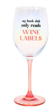 Load image into Gallery viewer, Wine Labels-Gift Boxed 18 oz Crystal Wine Glass
